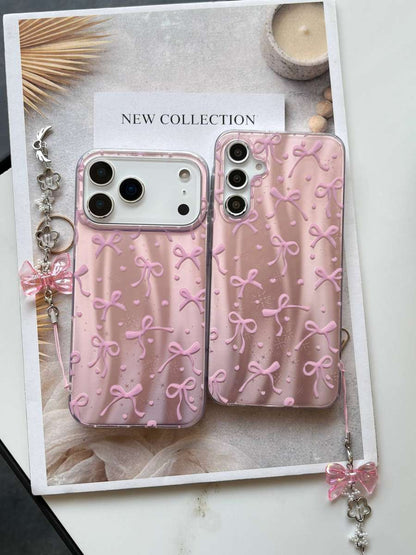 Capa Protetora de Celular Laço Baby Pink para iPhone