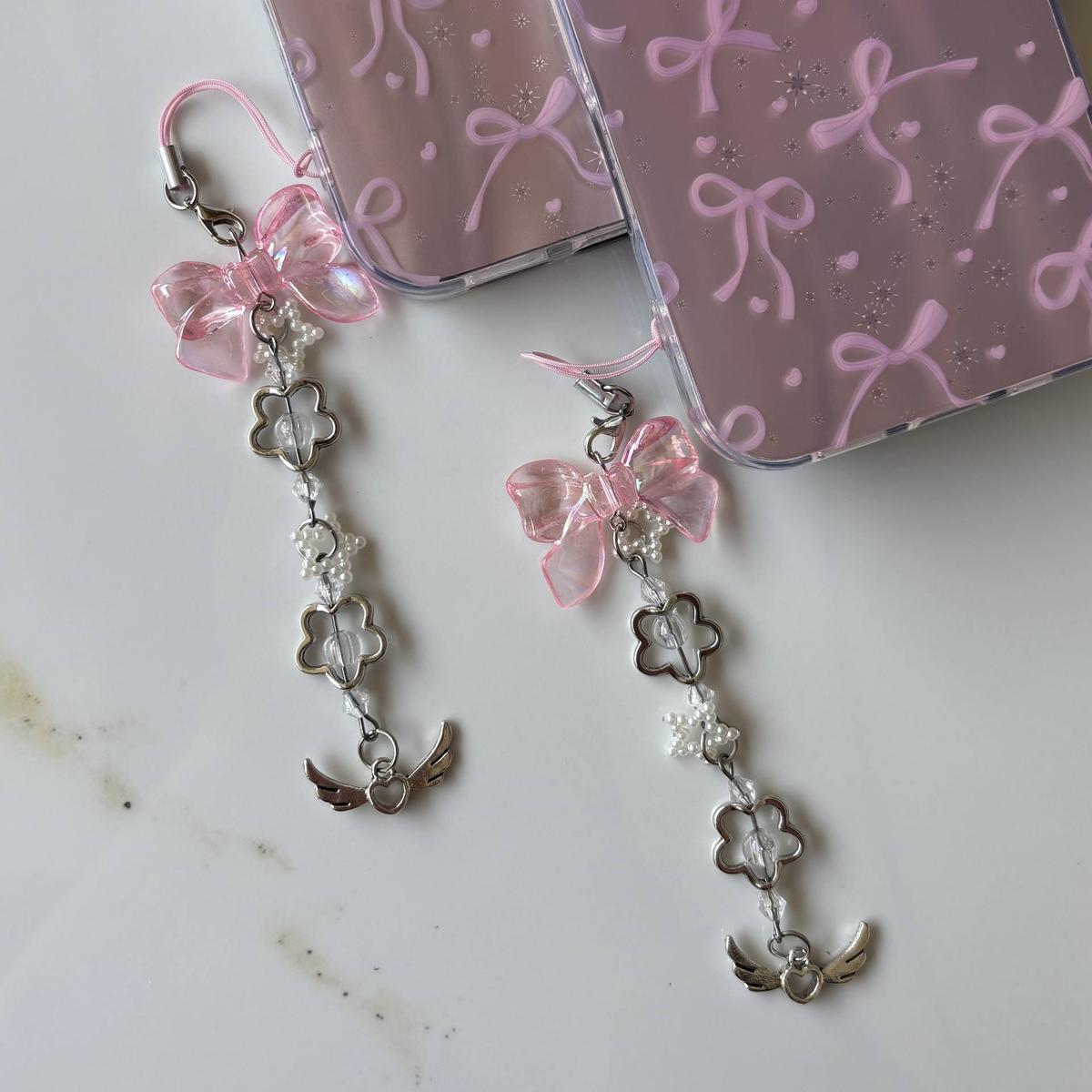 Capa Protetora de Celular Laço Baby Pink para iPhone