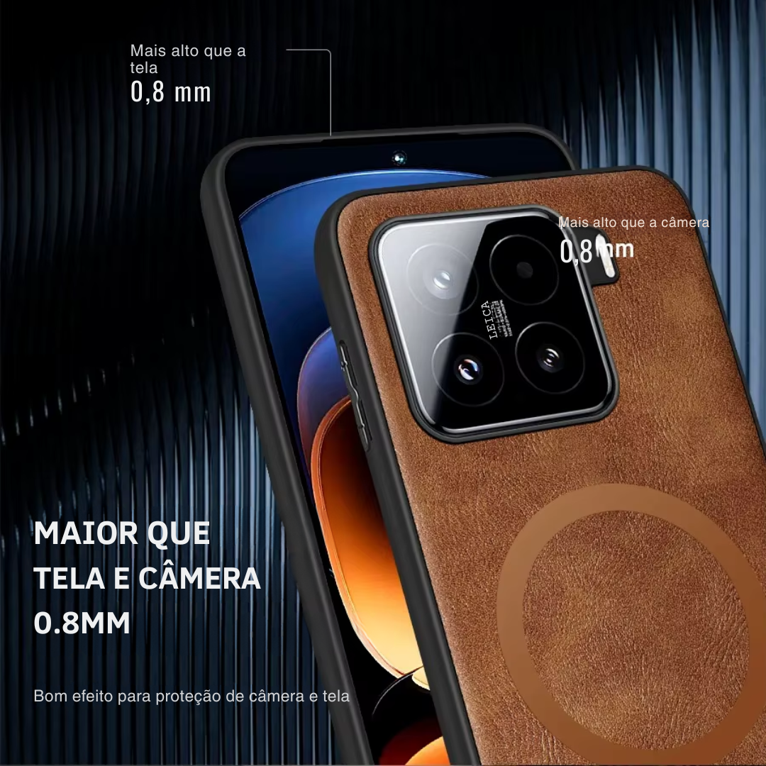 Case Xiaomi Couro Premium MagSafe