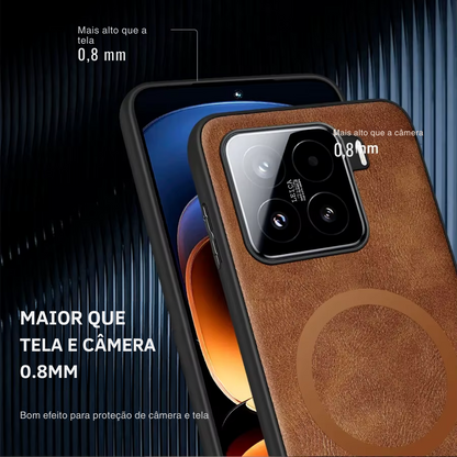 Case Xiaomi Couro Premium MagSafe
