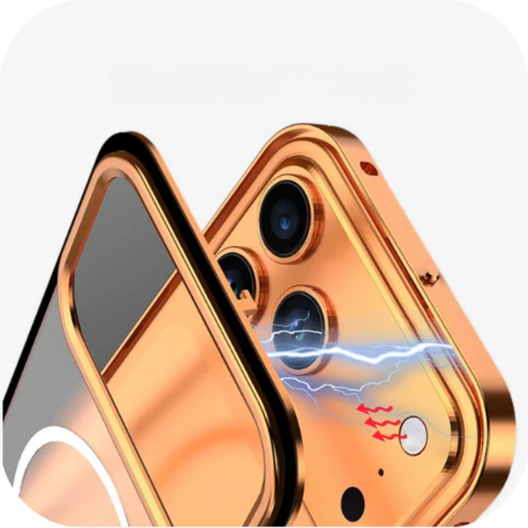 Case iPhone 17 Magnética com Armadura Metálica e Super Proteção
