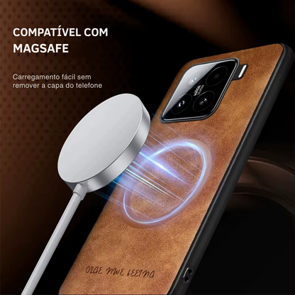 Case Xiaomi Couro Premium MagSafe