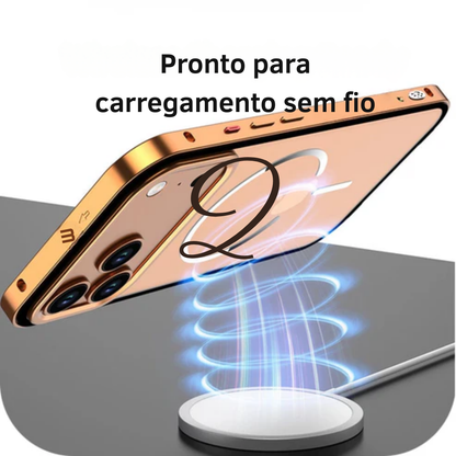 Case iPhone 17 Magnética com Armadura Metálica e Super Proteção