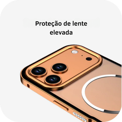 Case iPhone 17 Magnética com Armadura Metálica e Super Proteção