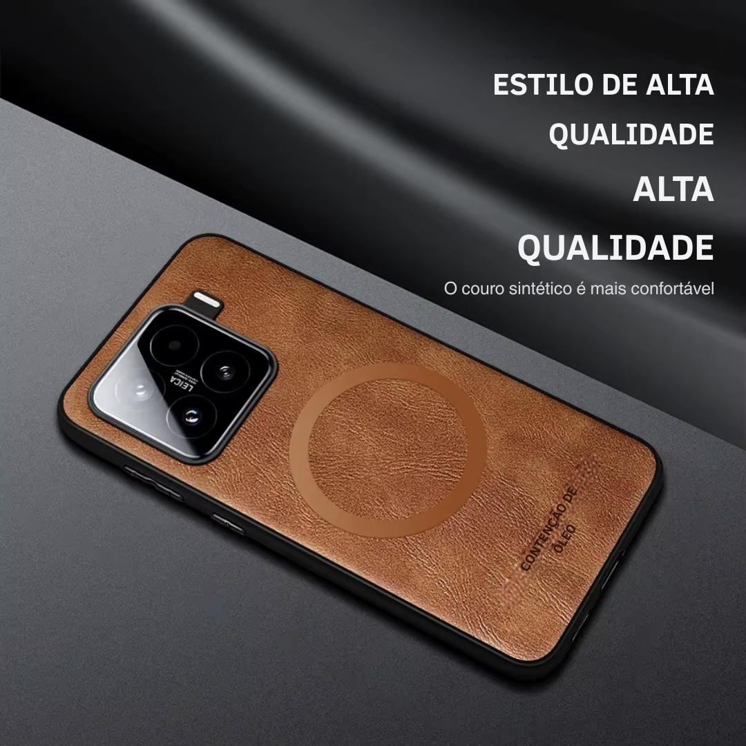 Case Xiaomi Couro Premium MagSafe