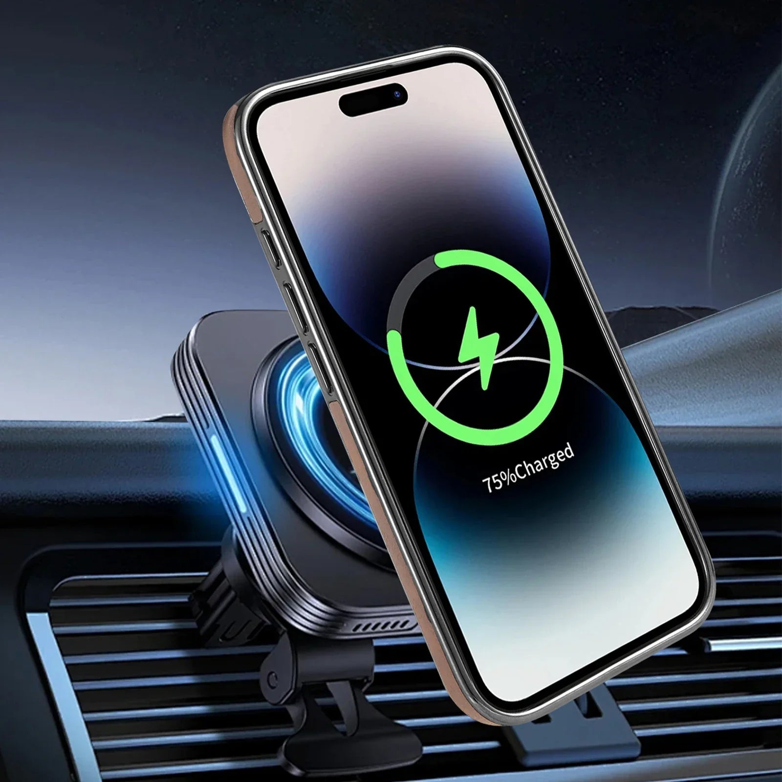 Capa de Couro Luxuosa MagSafe para iPhone: Suporte e Proteção Premium