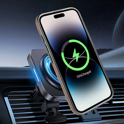 Capa de Couro Luxuosa MagSafe para iPhone: Suporte e Proteção Premium