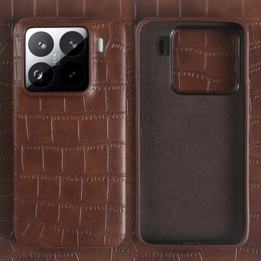 Capa de Couro de Crocodilo Luxuosa para Xiaomi: Proteção Anti-impacto Completa e Elegância
