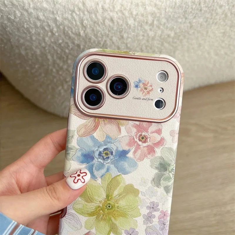 Case iPhone JardimAteliê em uso