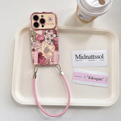 Case iPhone Jardim Romance vista lateral