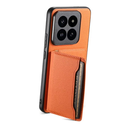 Capa Carteira Luxuosa de Couro para Xiaomi 15 14 Ultra com Porta-Cartões Magnético