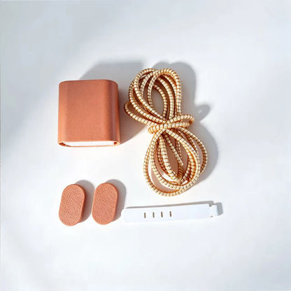 Kit protetor de carregador couro caramelo