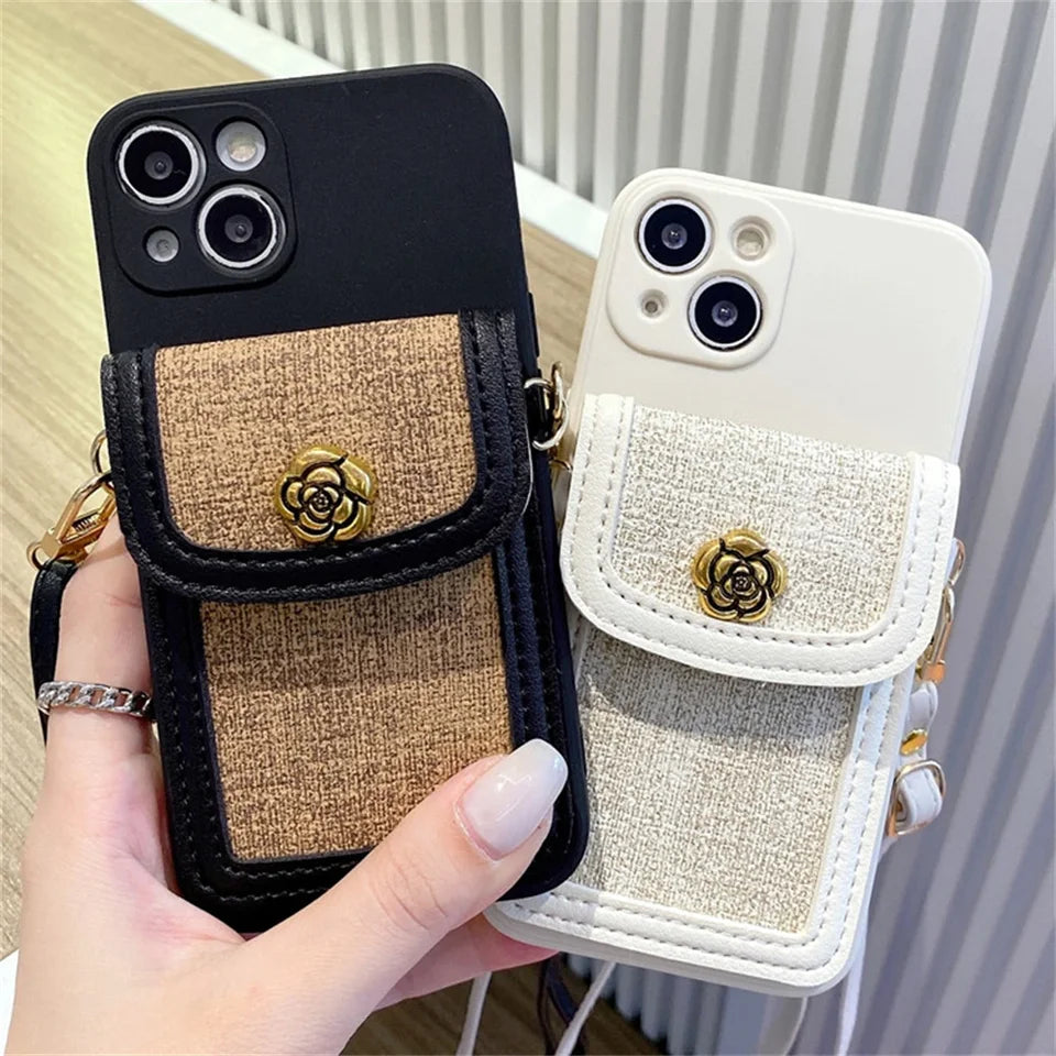 Case iPhone Jardim Camélia detalhe do fecho