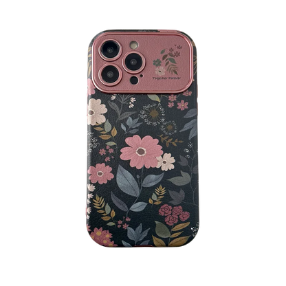 Capa de Celular Retro Crisântemo com Alça de Pulso