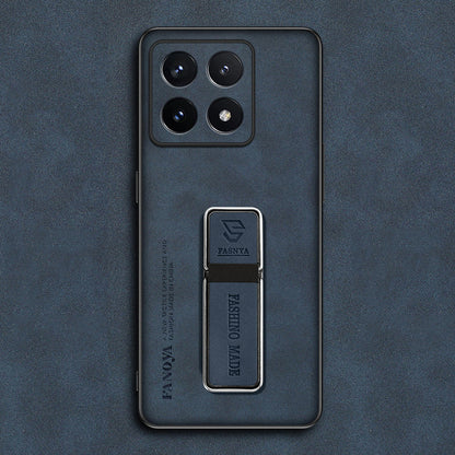 Capa Xiaomi de Couro Fosca Luxuosa com Suporte Integrado e Proteção Avançada