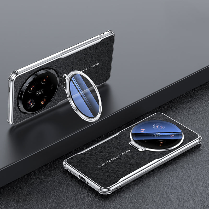Capa de Couro Xiaomi Premium com Proteção de Lente, Suporte e Estilo