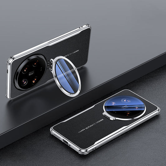 Capa de Couro Xiaomi Premium com Proteção de Lente, Suporte e Estilo