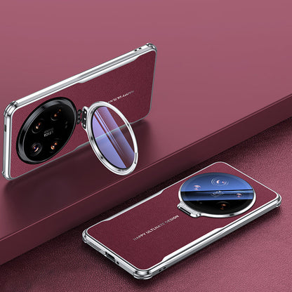 Capa de Couro Xiaomi Premium com Proteção de Lente, Suporte e Estilo