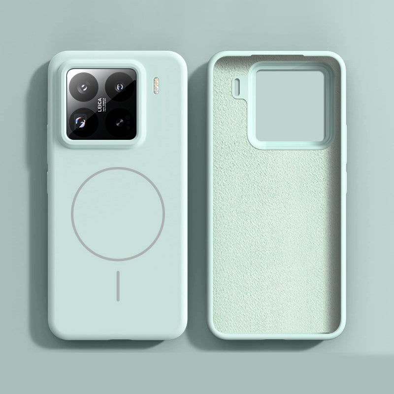 Capa Xiaomi Silicone Líquido MagSafe: Proteção Premium, Carregamento Sem Fio Magnético