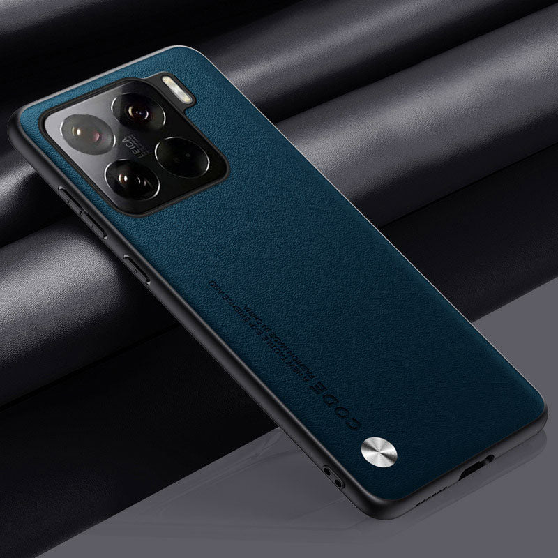 Capa de Couro Genuíno Premium Xiaomi: Proteção Luxuosa Anti-queda e Estilo