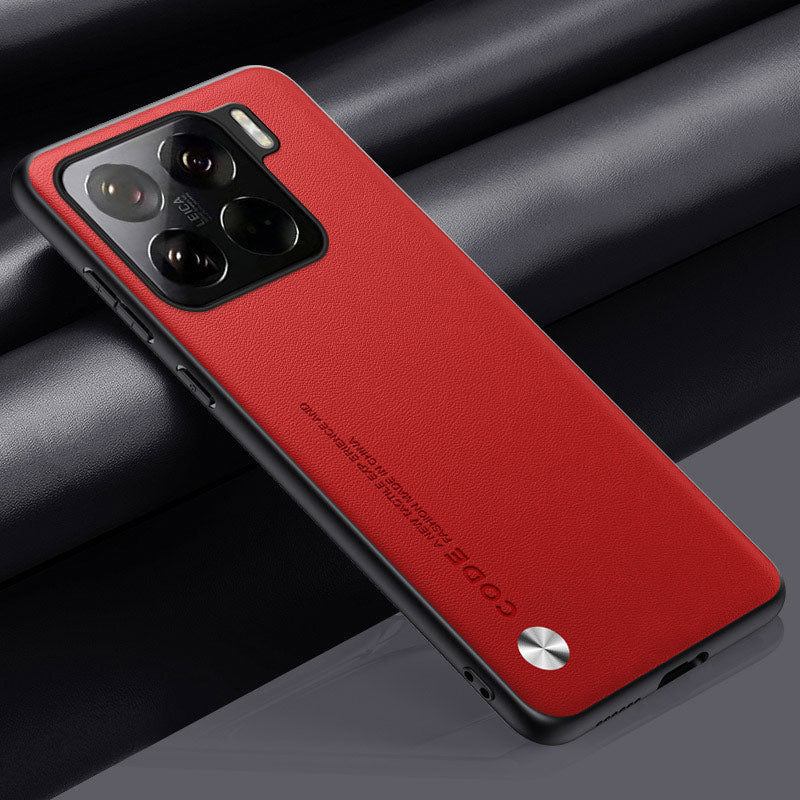 Capa de Couro Genuíno Premium Xiaomi: Proteção Luxuosa Anti-queda e Estilo