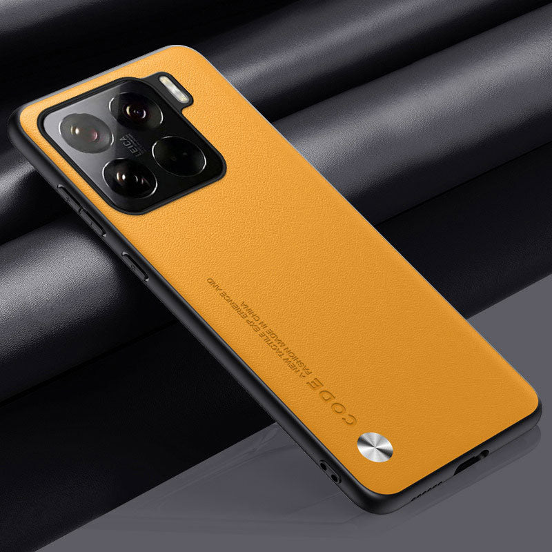 Capa de Couro Genuíno Premium Xiaomi: Proteção Luxuosa Anti-queda e Estilo