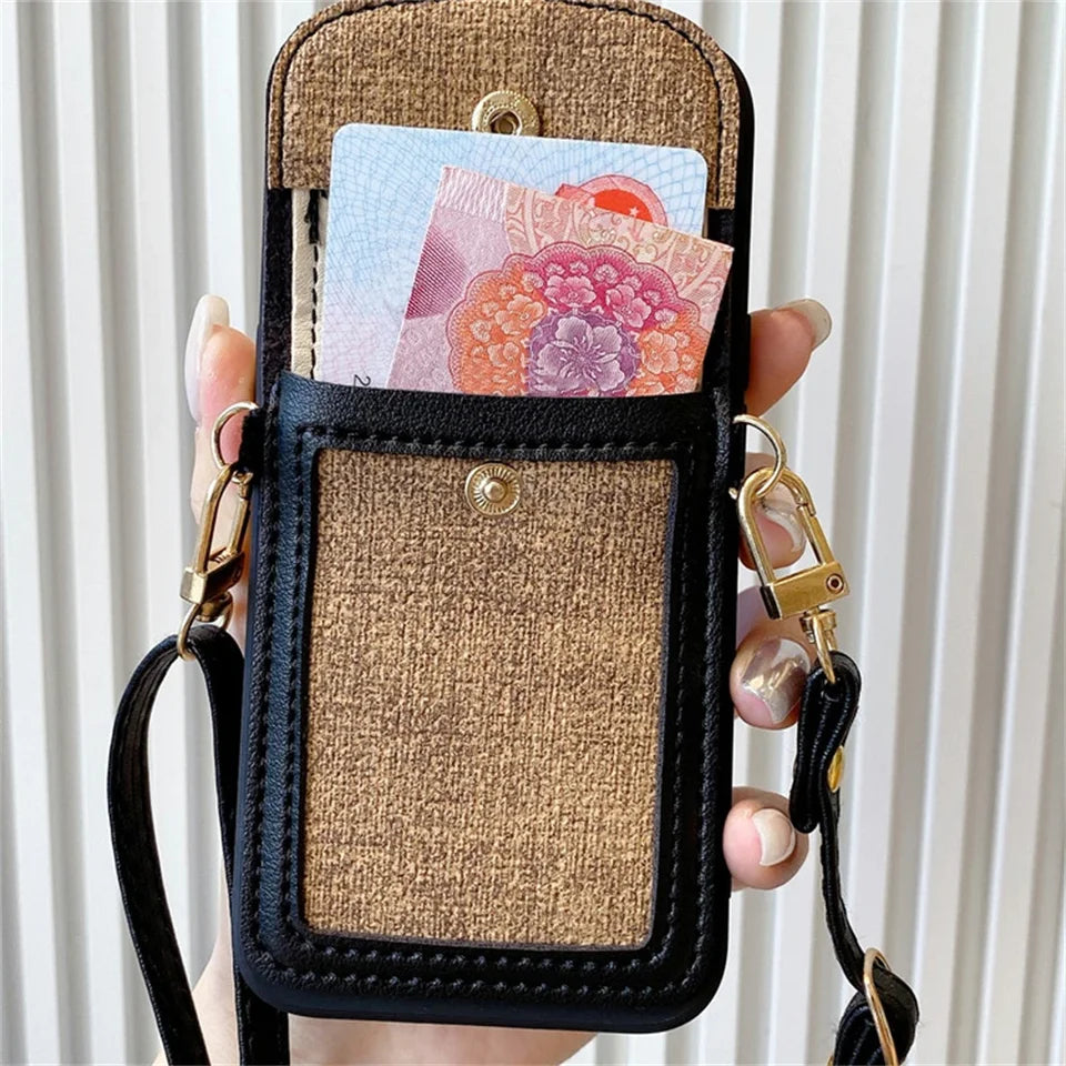 Case iPhone Jardim Camélia cordão removível