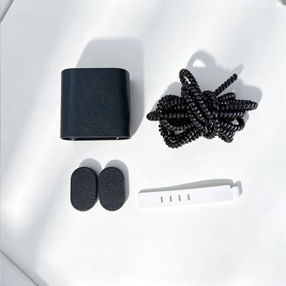 Kit protetor de carregador couro preto