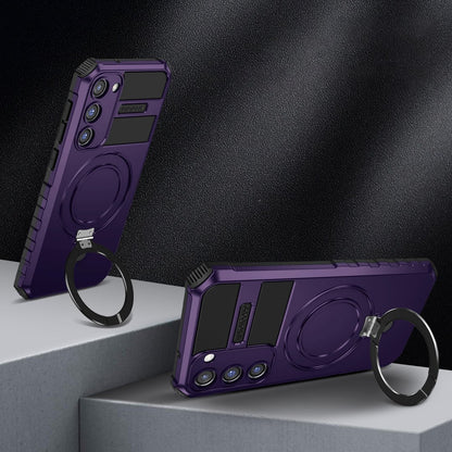 Capa de Proteção Magnética Dobrável para Samsung: Suporte e Carregamento Sem Fio