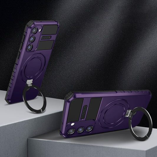 Capa de Proteção Magnética Dobrável para Samsung: Suporte e Carregamento Sem Fio