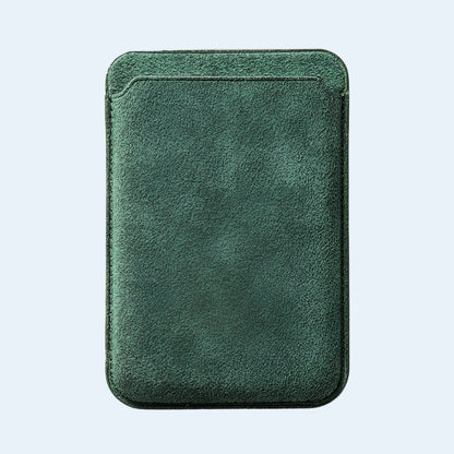 Carteira Alcantara MagSafe - Verde Meia Noite