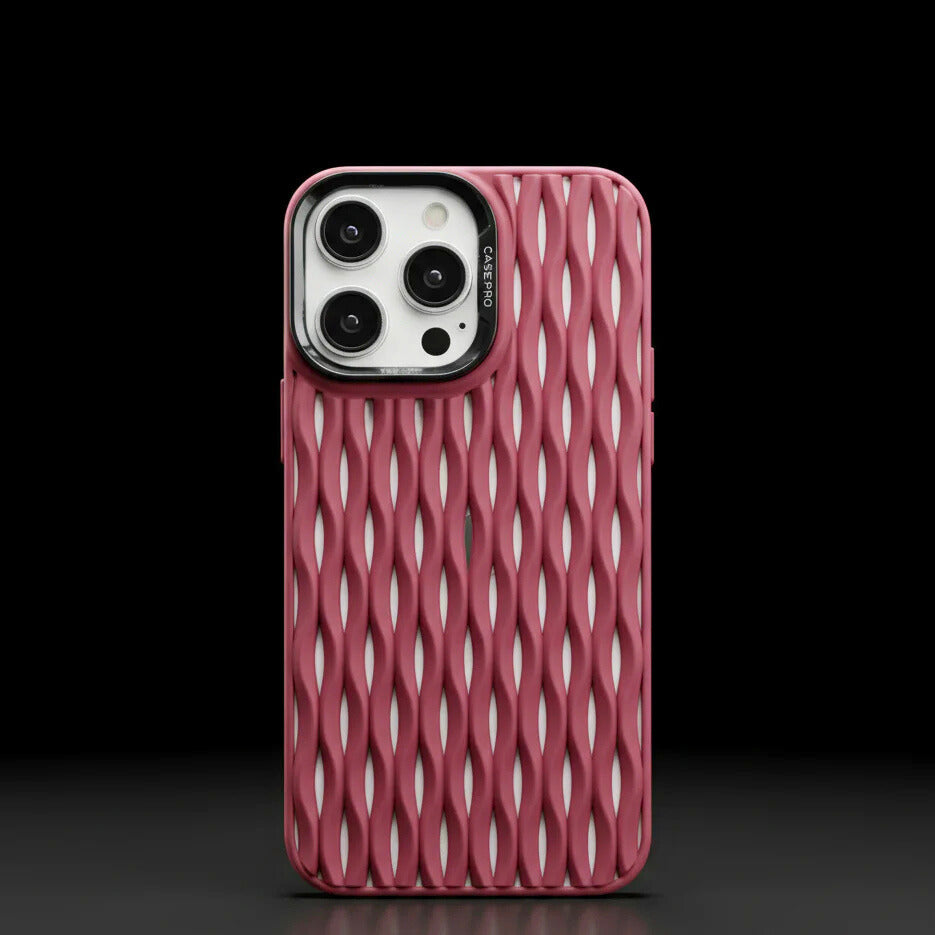 Capa AeroWave iPhone: Proteção Ondulada, Toque Sedoso, Antirriscos, Ajuste Perfeito