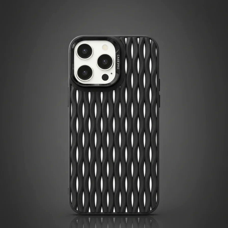 Capa AeroWave iPhone: Proteção Ondulada, Toque Sedoso, Antirriscos, Ajuste Perfeito