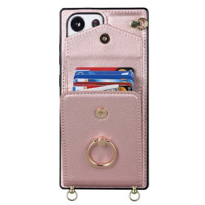 Capa Carteira Samsung com Alça Transversal e Porta Cartões, Suporte Anel Ajustável